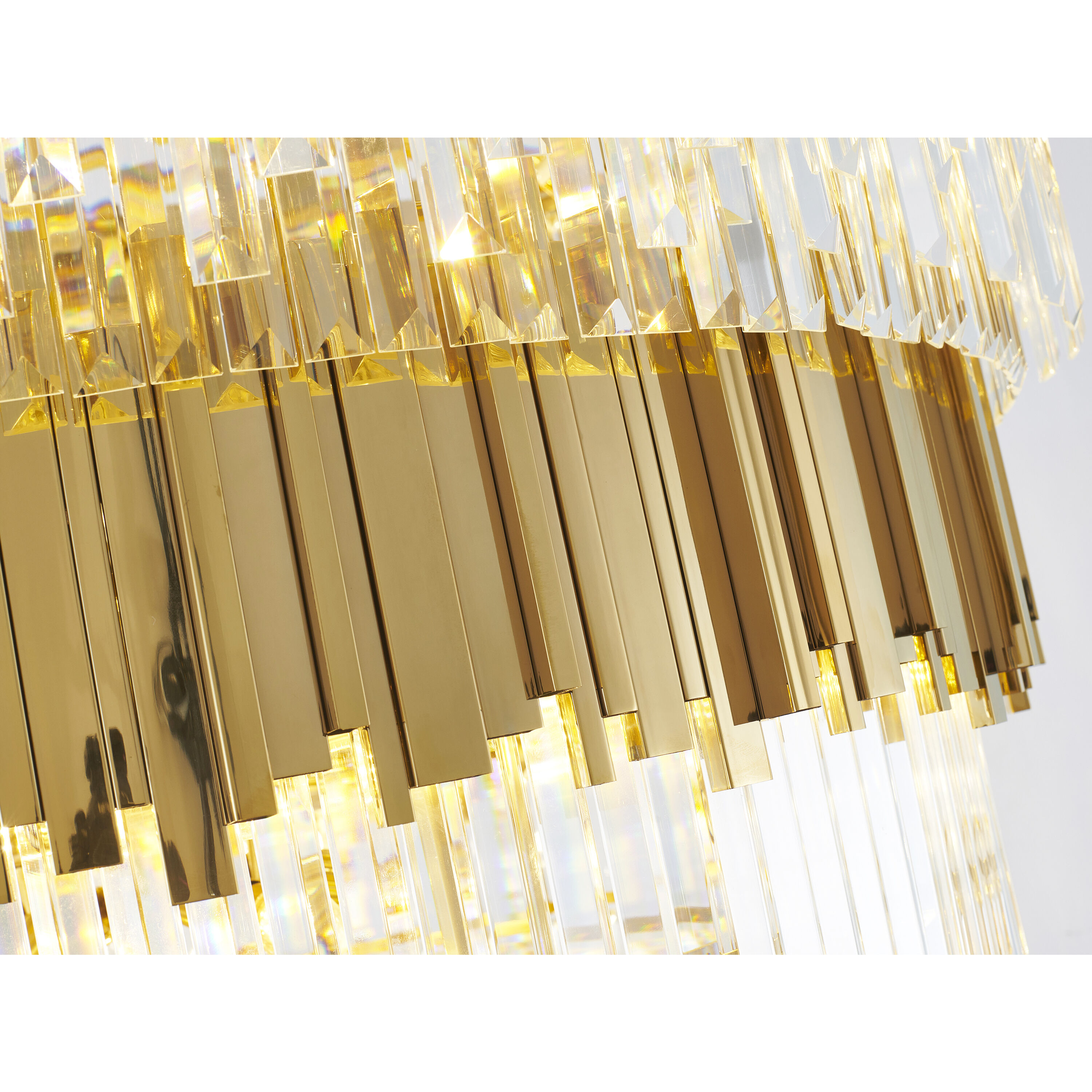 Canada 60 Light 43.4 inch Shiny Gold Chandelier Ceiling Light